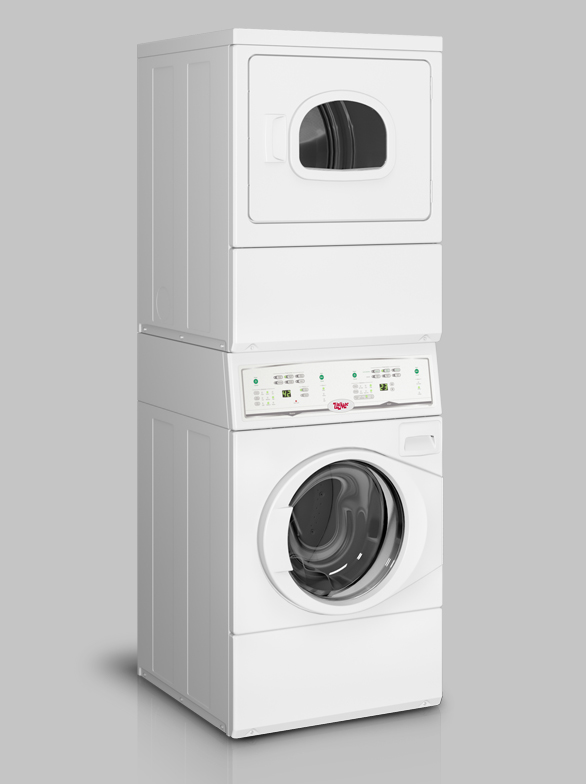 Light Commercial Stacked Washer Gas Dryer by Unimac UTGE5ASP113TW01